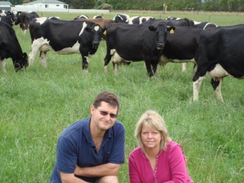 Biological farmers, Jeff and Janice Williams 